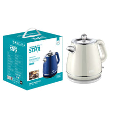 WINNINGSTAR 1.8L stainless steel electric kettle with retail packaging box