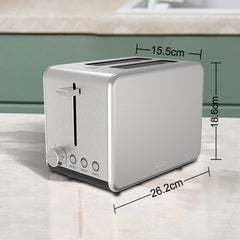 Matching Stainless Steel Kettle and 2-Slice Toaster Set – WINNINGSTAR