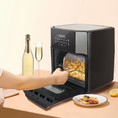Air Fryer 12L, 1800W Multi-Function Touch Screen, Stainless Steel – WINNINGSTAR