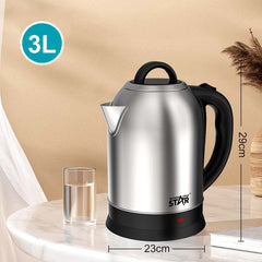 3L Electric Kettle with Boil-Dry Protection and Automatic Shut-Off – WINNINGSTAR