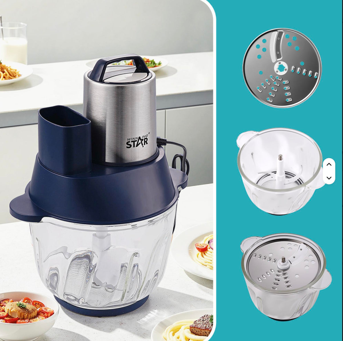 3L Multifunction Electric Food Processor – WINNINGSTAR