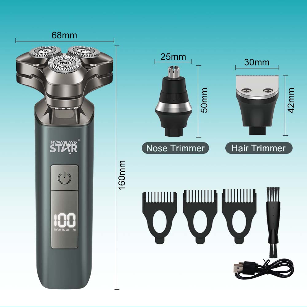 Electric Shaver with Digital Display – WINNINGSTAR