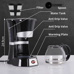 0.6L Drip Coffee Maker – WINNINGSTAR
