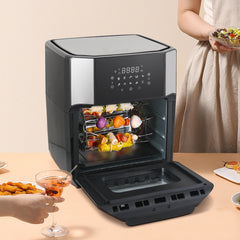 Air Fryer 12L, 1800W Multi-Function Touch Screen, Stainless Steel – WINNINGSTAR