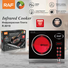 3500W Infrared Cooker with Ceramic Hob, Model R.8019 – RAF