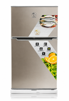 86L Lockable Double-Door Fridge Freezer – EMIRATE