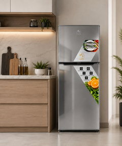 138L Lockable Double-Door Fridge Freezer – EMIRATE