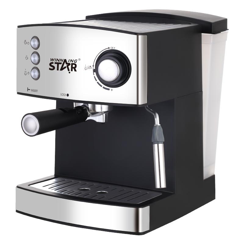 1.6L Espresso Coffee Machine with Milk Frother – WINNINGSTAR