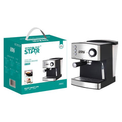 1.6L Espresso Coffee Machine with Milk Frother – WINNINGSTAR