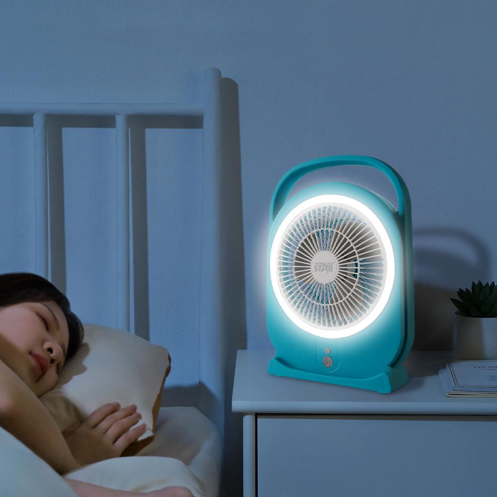 USB Rechargeable LED Table Fan – WINNINGSTAR